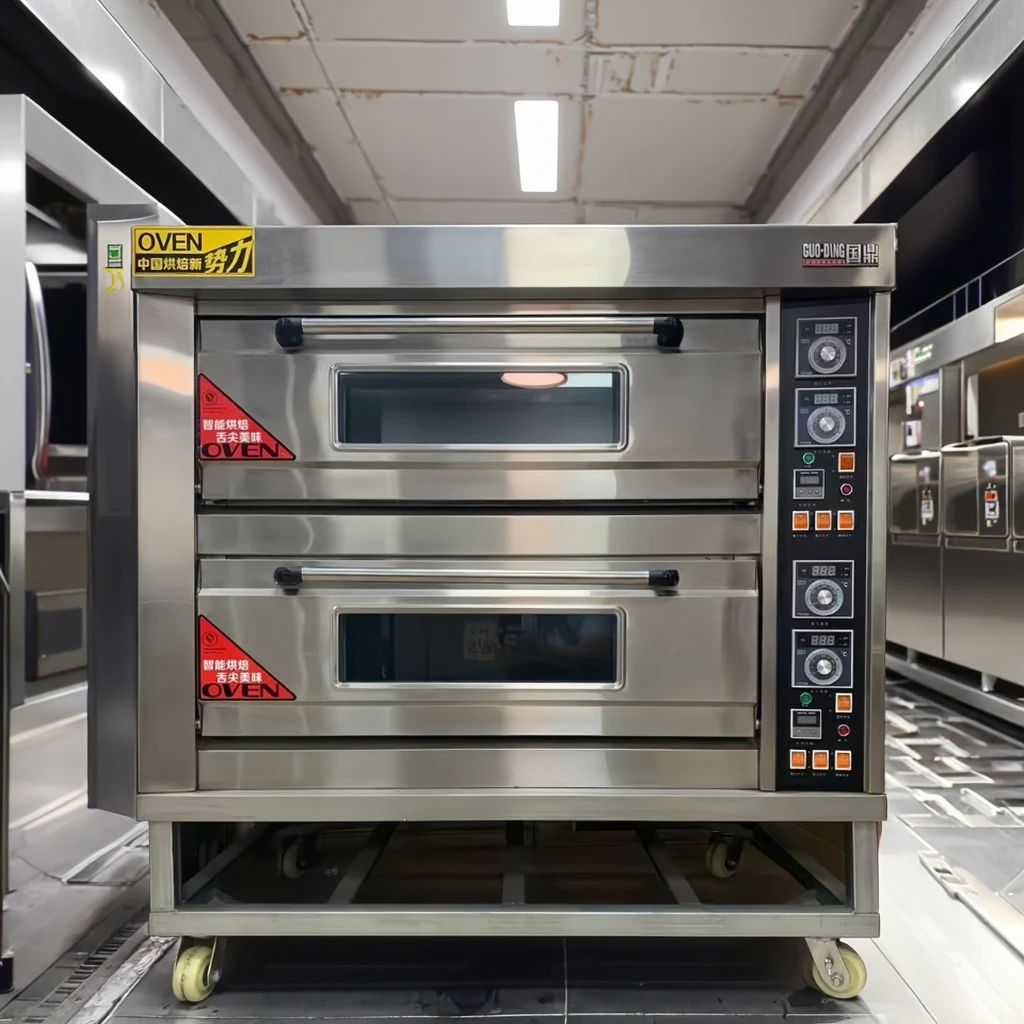 Industrial 1/2/3-Deck Gas & Electric Pizza Oven - 2/4/6-Tray OEM Manufacturer for Bread & Cake