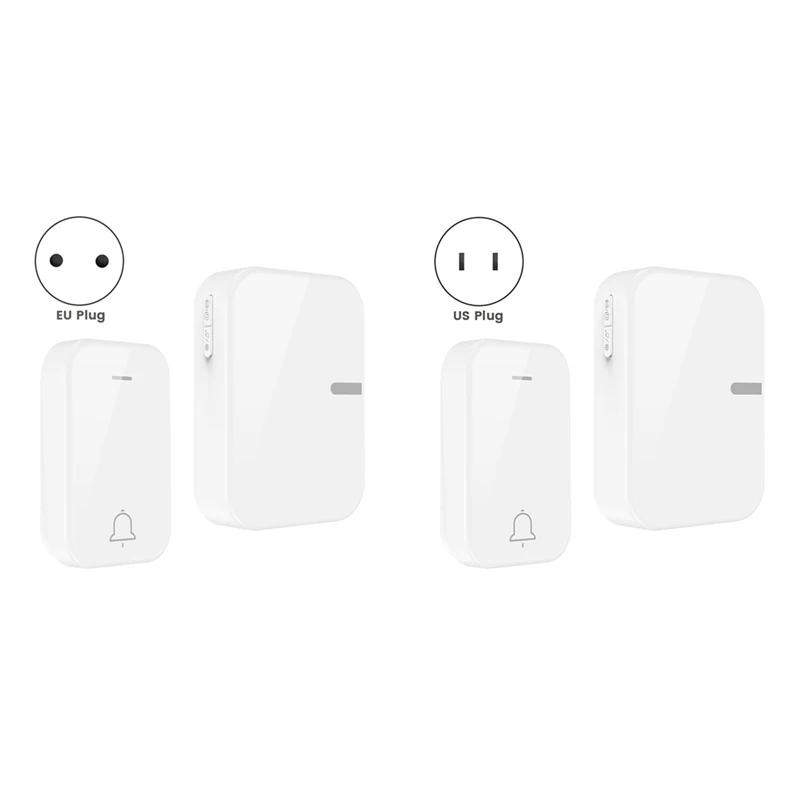 N11R- Self-Generated Electric Doorbell Wireless 433 Battery-Free Doorbell Loud Volume Long Distance One-To-One Pager