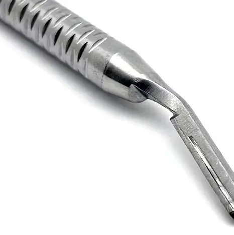 

Dental Scalpel Handle Blade Handle Oral Hilt Surgical Tool Curved/straight for No.3 Blade Dentist Tools