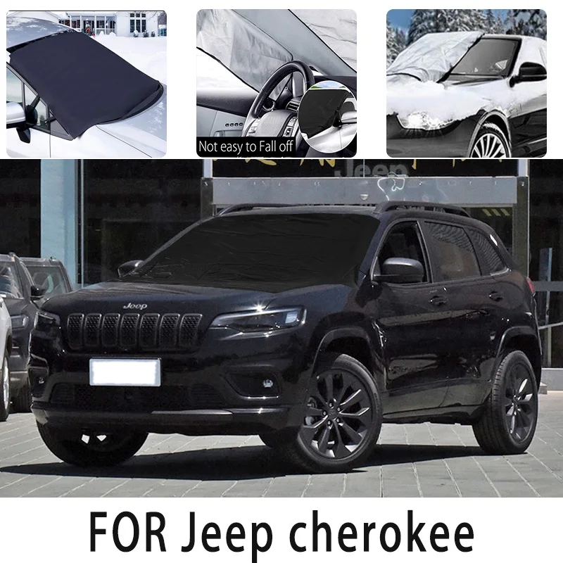 Car snow cover frontcover for Jeep cherokee Snowblock heat insulation sunshade Antifreeze wind  Frost prevention car accessories