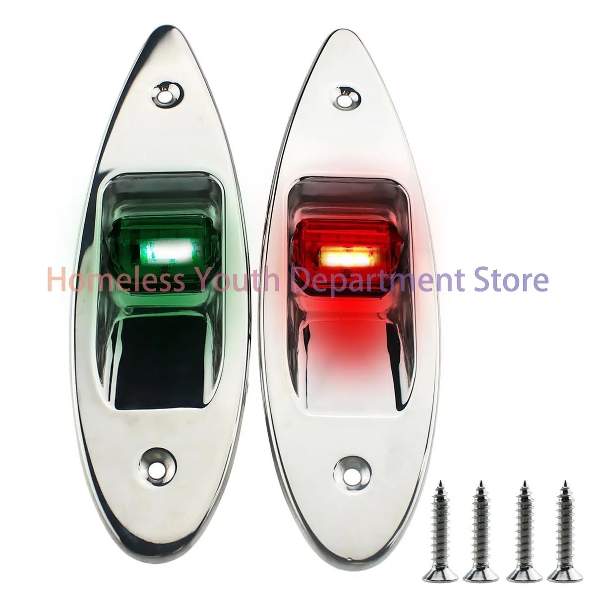 Marine stainless steel left and right side lights LED two-color signal lights