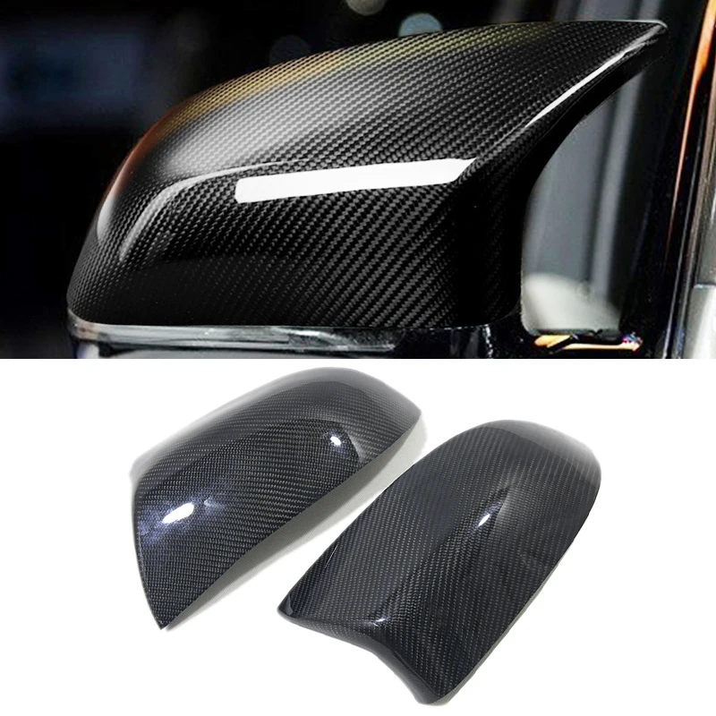 

For BMW X5M X6M F85 F86 2014-2018 Rearview Cap High-quality Dry Real Carbon Fiber Mirror cover add on style