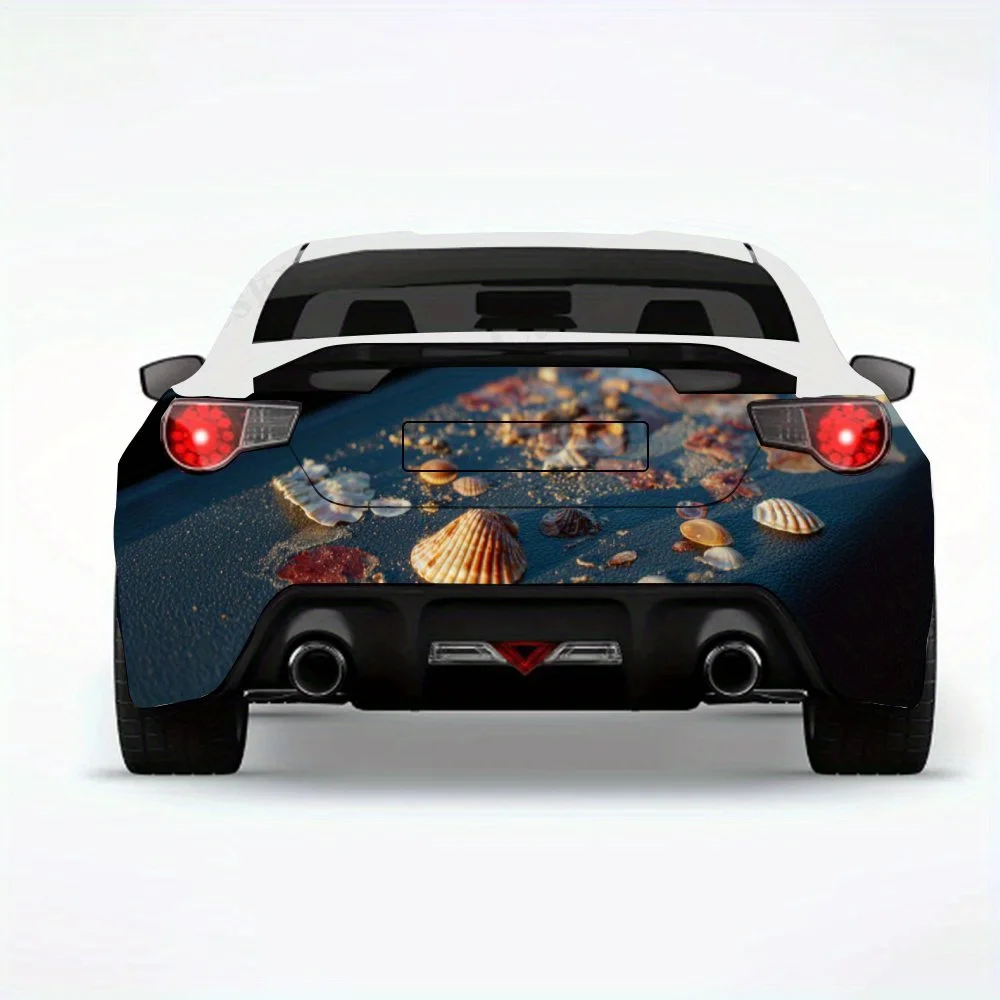 

Beach - Vinyl Decal for Car Rear, Waterproof Self-Adhesive Vinyl Stickers for Vehicle Tail and Bumper, Decoration Protection Au