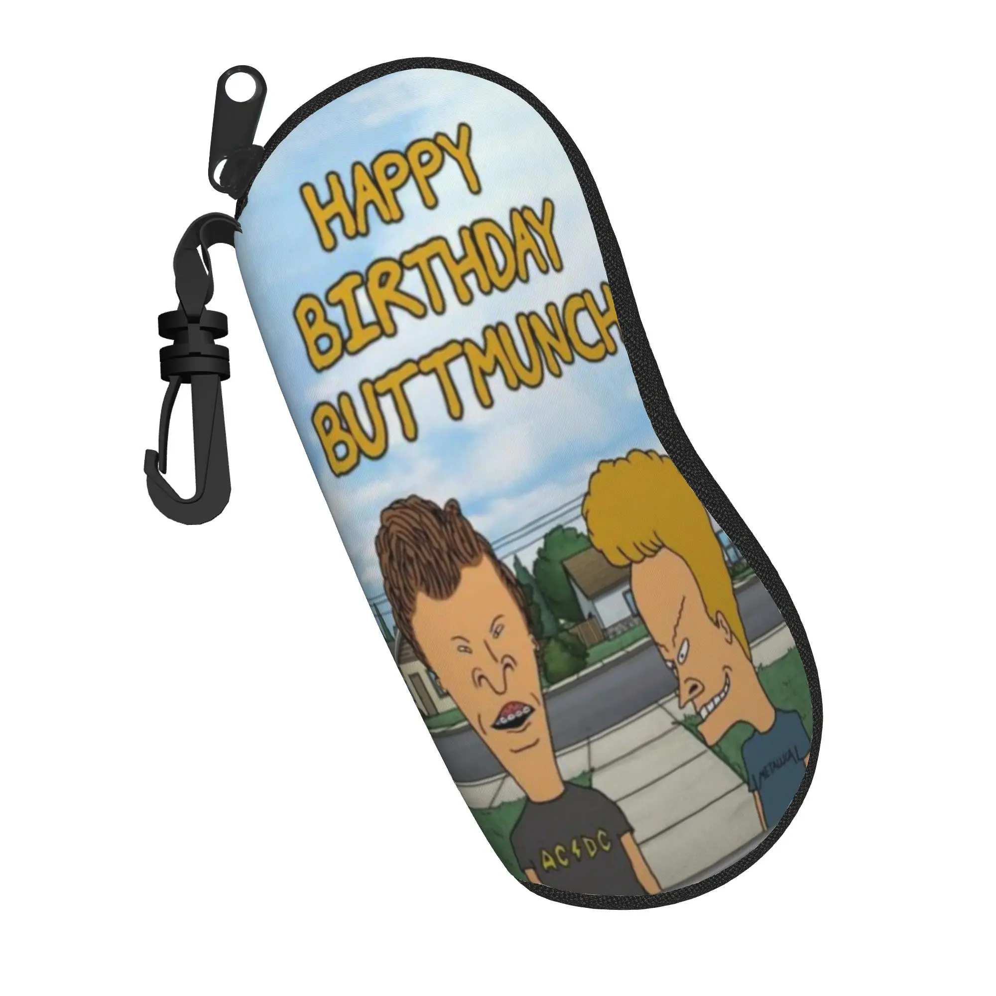 Beavis Buttheads Glasses Case Gift For Women  Zipper  Sunglasses Box Charming Eye Contacts Case