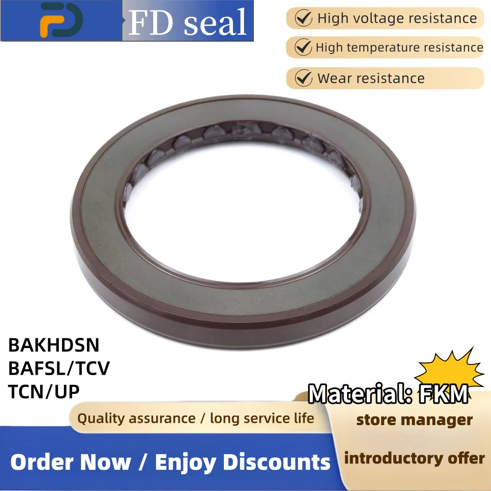 

FKM Shaft Seal 60*80*7/5.5mm A6VM107 PV180R1L High Pressure Hydraulic Pump Oil Seal Tractor Accessories Gasket Tool ISO 9001