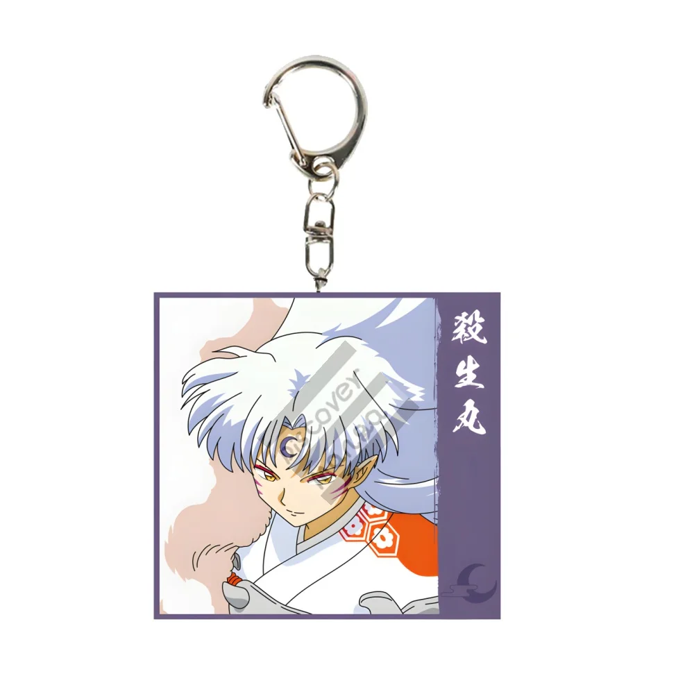 6CM Anime Inuyasha Sesshoumaru Acrylic Keychain Model Cosplay Charm Characters Ornament Accesorios Good Gifts