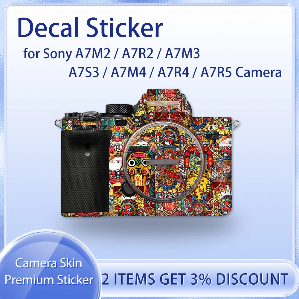 

A7M4 Camera Skin Sticker Protective Film Cover Case A7M3 Film Wrap Covered for Sony Alpha 7IV ILCE-7M4 A7M2 A7R2 A7S3 Decal Skin
