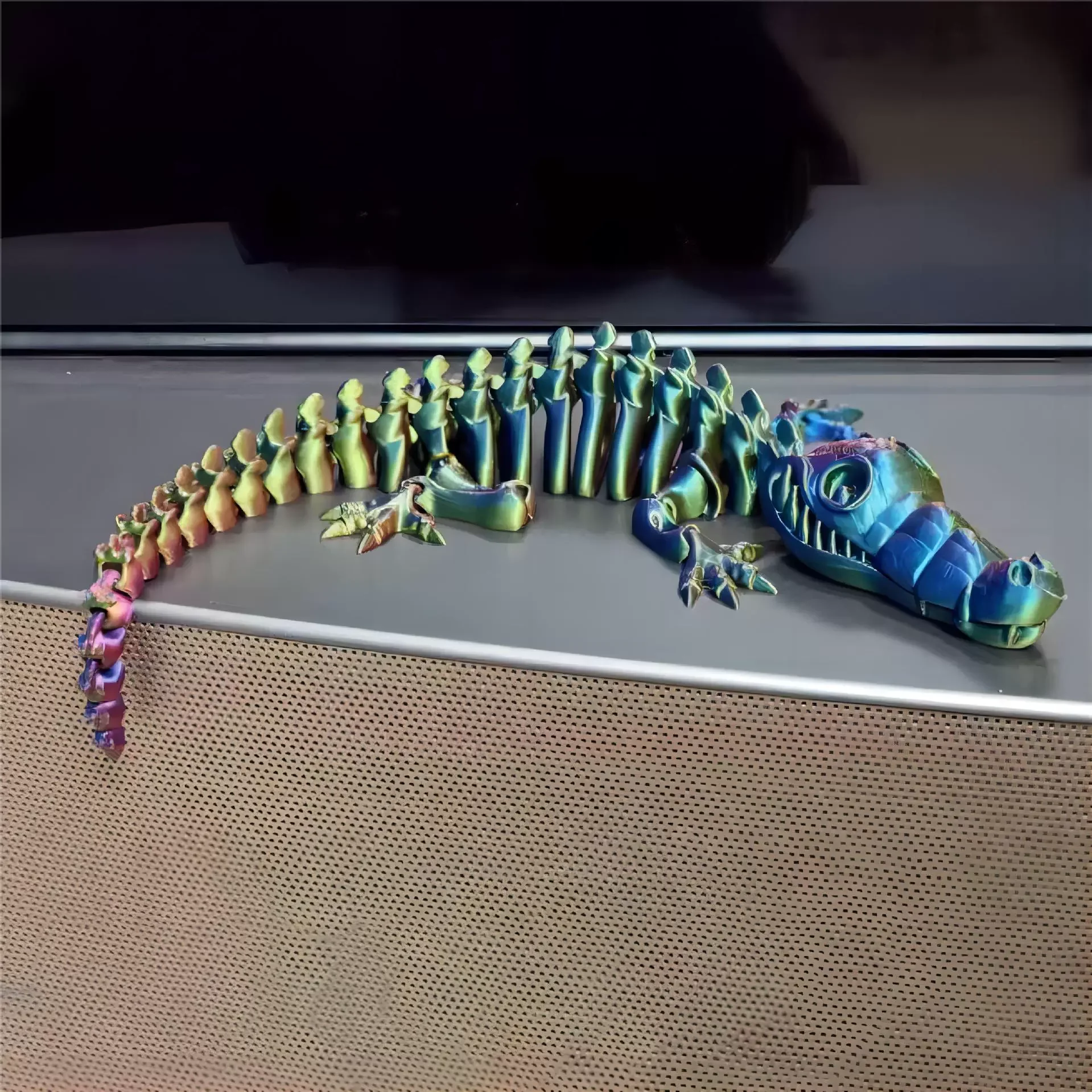 ثلاثية الأبعاد مطبوعة الطفل القرش ، الهيكل العظمي التمساح نموذج الهيكل العظمي صوتها كامل المنقولة هدية عيد ميلاد الحيوانات واقعية ديكور سطح المكتب #5