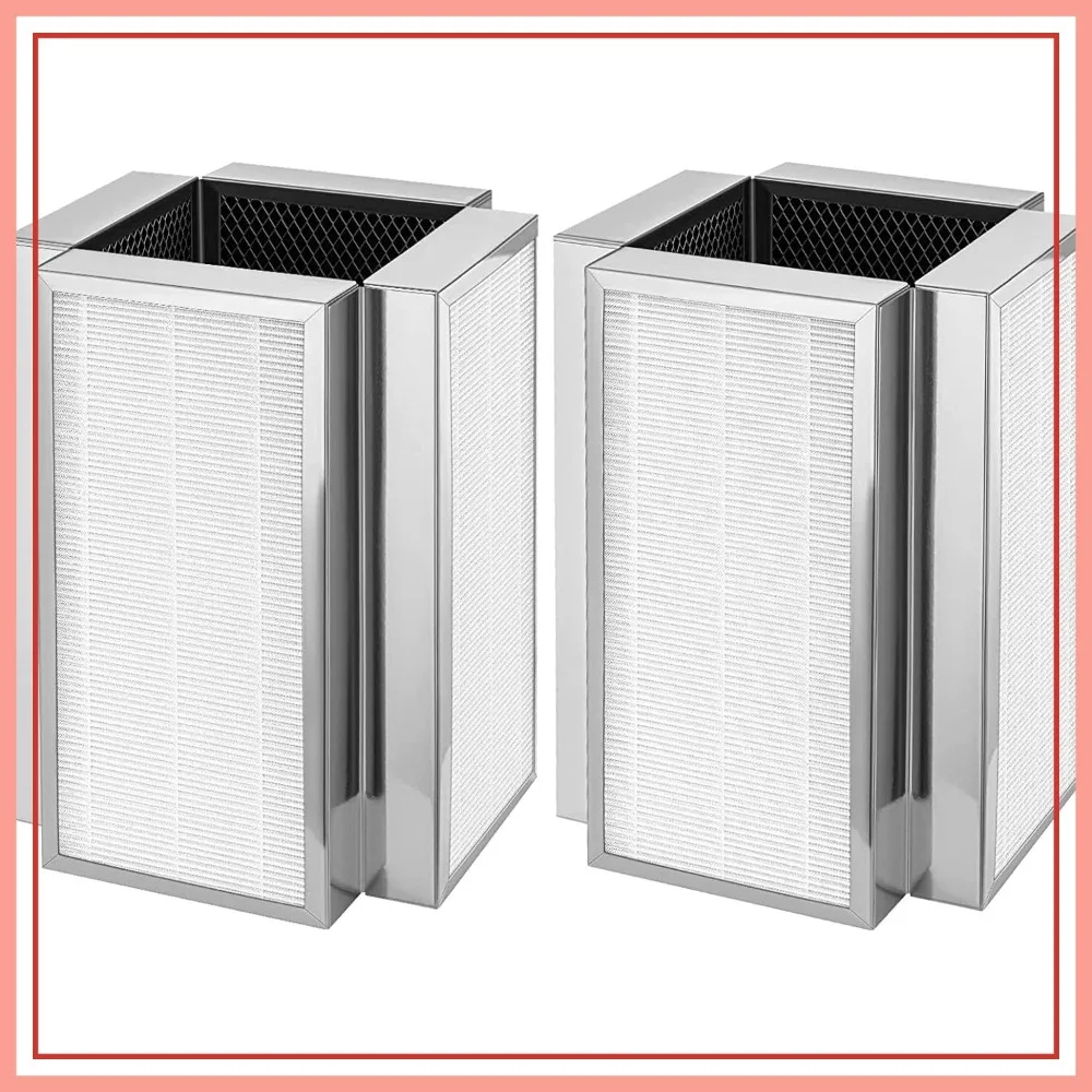 

Replacement Filters for Air Purifier, 2 Pack 3-in-1 with Activated Carbon