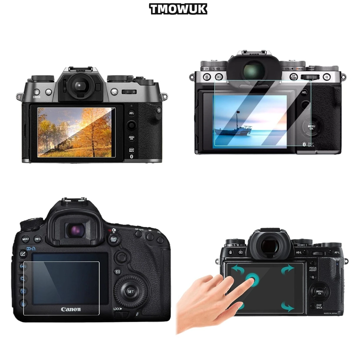 

For Fujifilm XT-5 XT-4 R50 R8 XS10 X-100V Pro3, Crystal Clear 9H Hardness LCD Guard, Easy Installation.