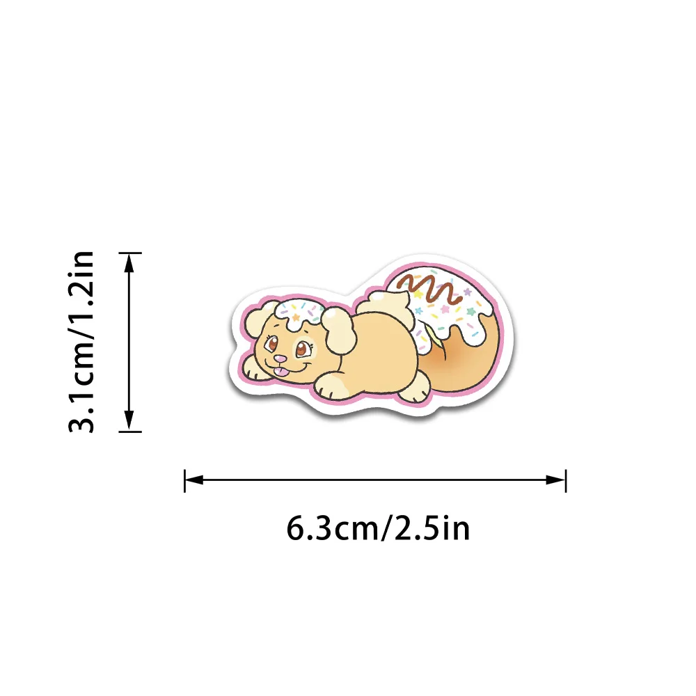 50 قطعة من ملصقات شخصية موريا إليزابيث ملصق كرتوني لطيف لمذكرات الثلاجة على ظهره ملصق تزيين هدية مكافأة الطالب #6
