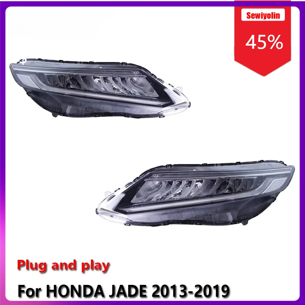 

Автомобильные светодиодные лампы Sewiyolin в сборе для HONDA JADE 2013-2019, противотуманные фары DRL, стоп-сигналы поворота