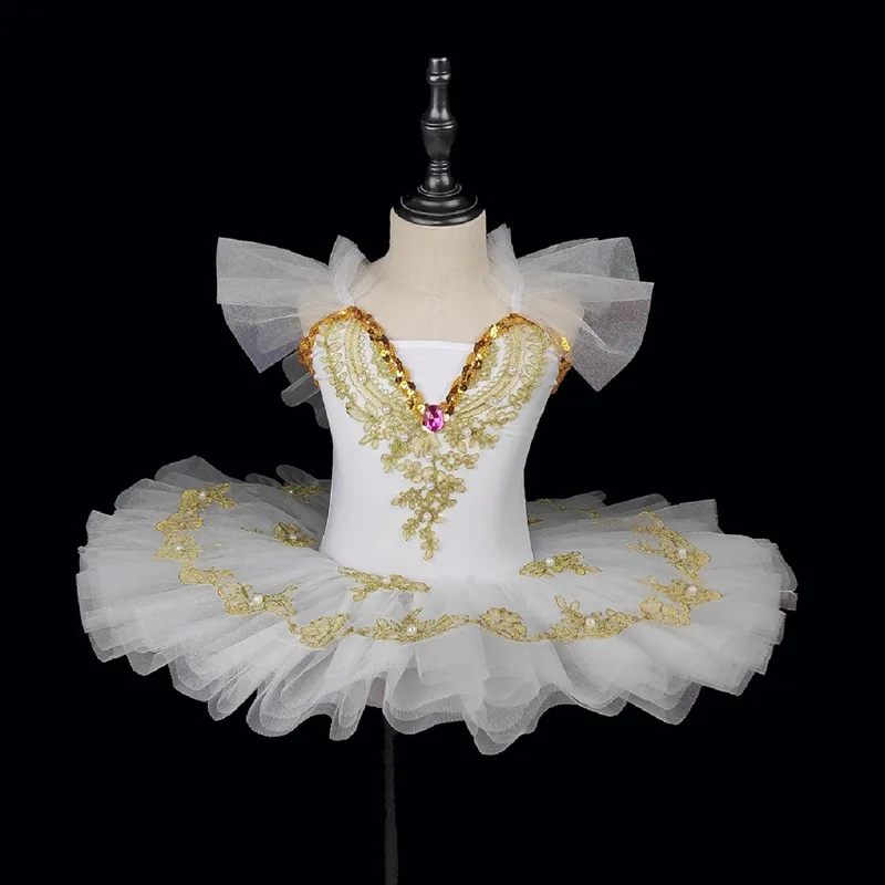 Mädchen grünen Ballett rock Schlinge Gaze Rock flauschigen Rock für Kinder Kind kleinen Schwan Tanz kleid Performance Kostüme Tutu Kleid