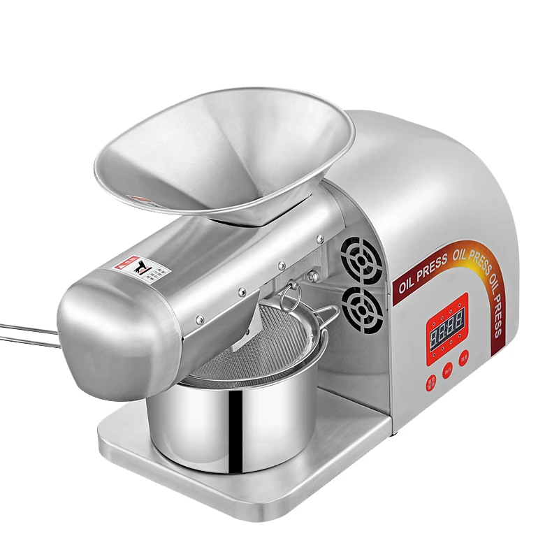 

Popular Family 1500w 5-8kg/h Cocoa Beans Olive Small Oil Pressers Press Machine with Cold and Hot Pressing Rod in Stock