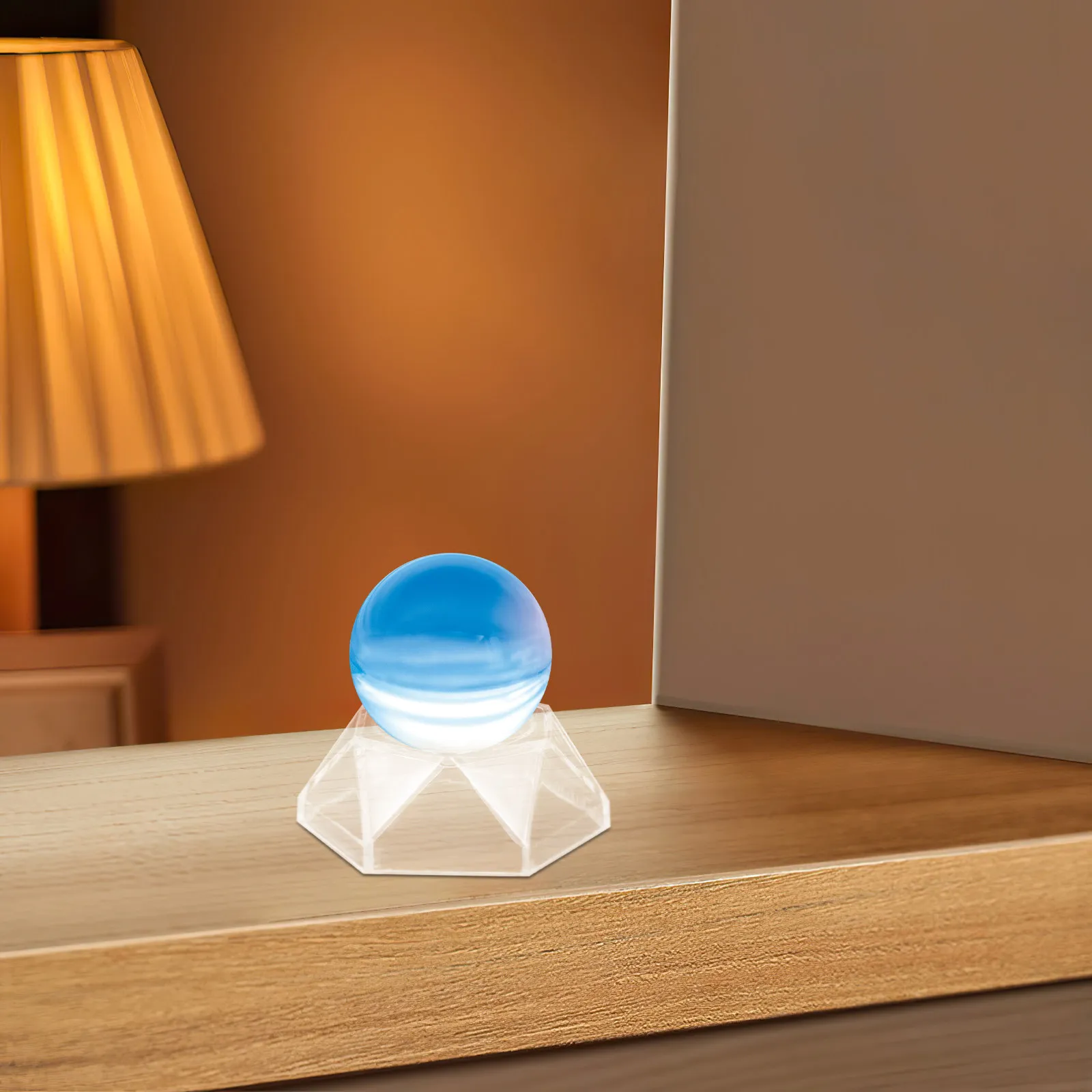 10Pcs Acrylic Crystal Display Stand for Mineral Specimens Transparent Stable Base Versatile Rock Holder for Collection