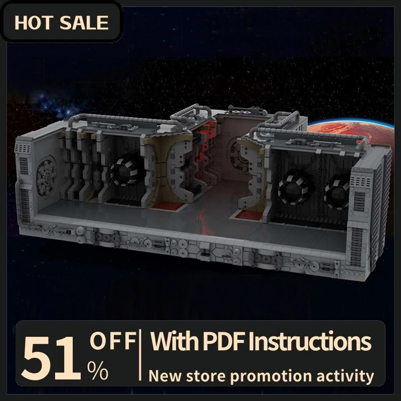 

New 4867Pcs Famous Star Battle Movie Moc Service Corridor Diy Creative Ideas Child Toys Birthday Gifts Christmas Building Blocks