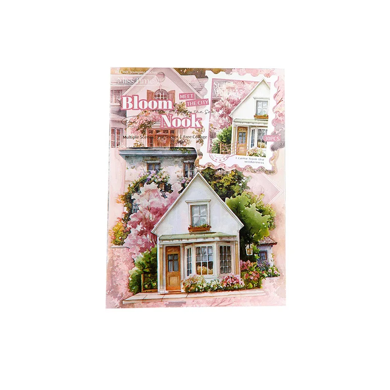 

24 компл./1 лот кавайные канцелярские наклейки пейзажная коллекция язык мусорный журнал декоративный скрапбукинг для скрапбукинга