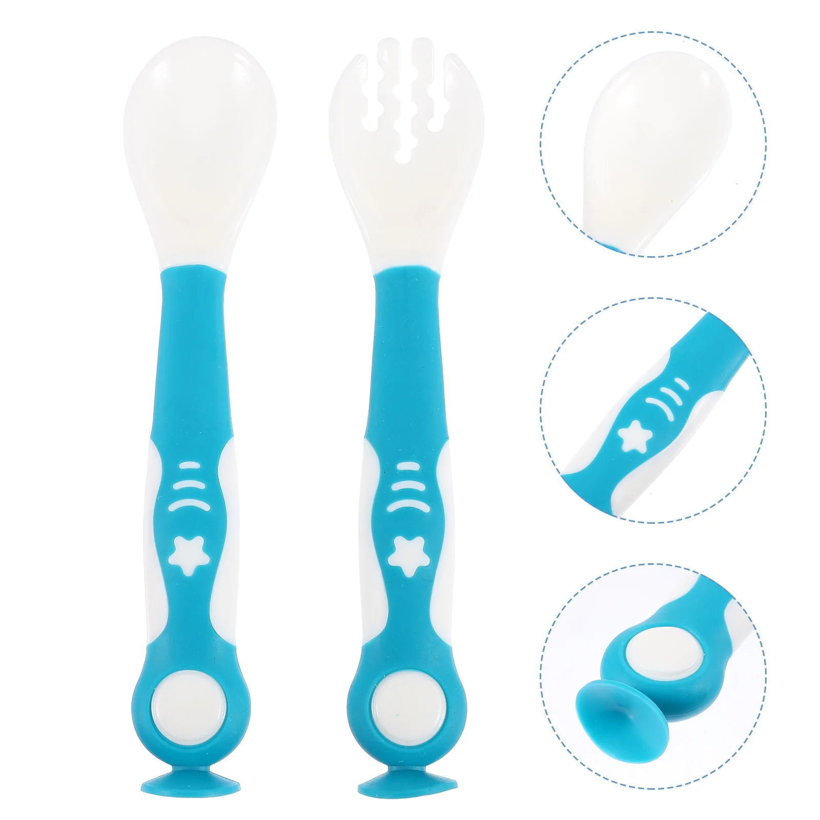 

Children Cutlery Set Baby Spoon Portable Feeding Flexional Toddler Fork Safe Eating Independent Meal Puree Household Infant