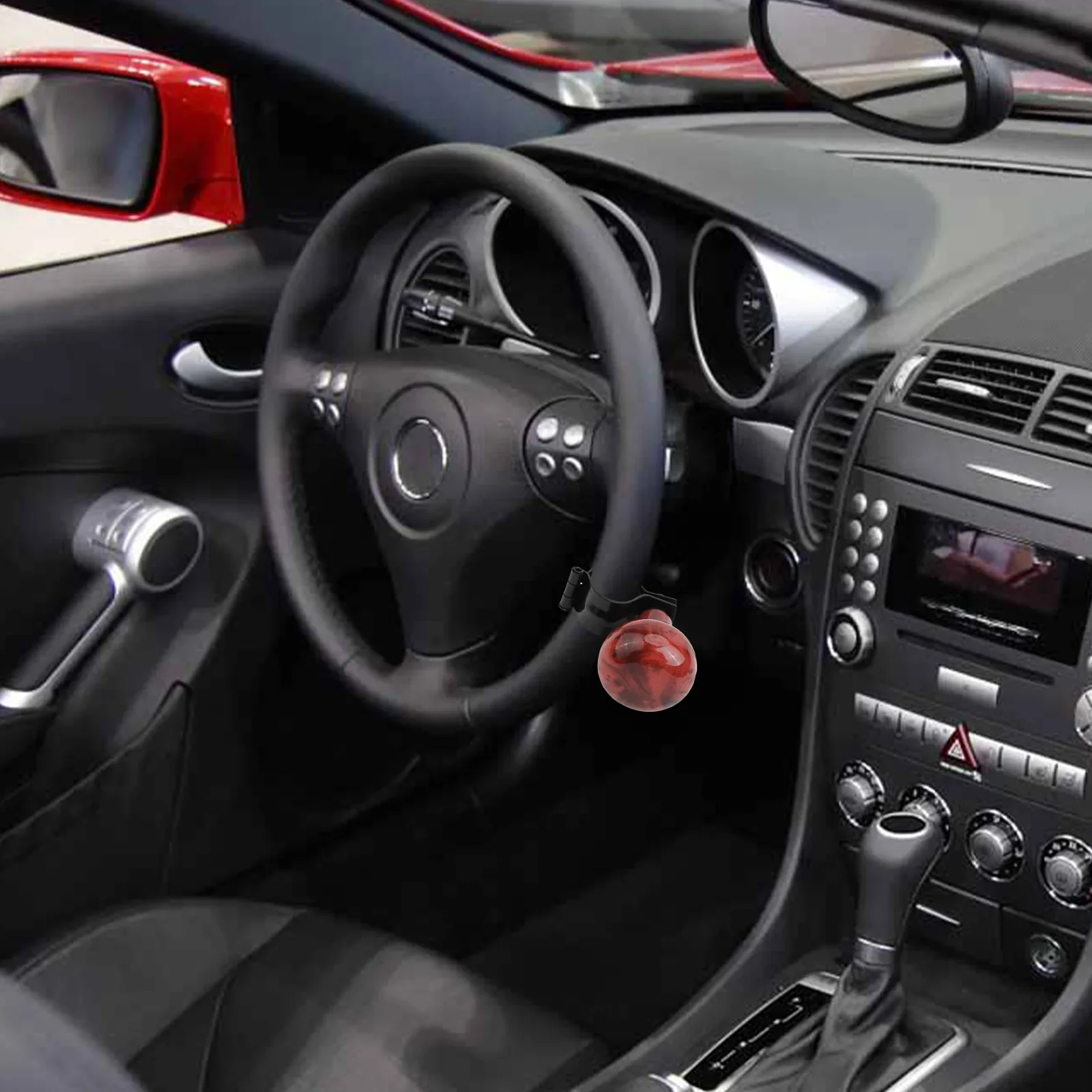 

Driving Experience Improvement 8.5cm Dimensions Anti Slip Knob Anti Slip Steering Wheel Cover Easy Installation Design