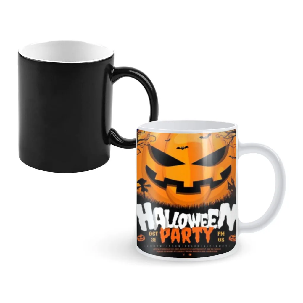 

Enchanting Halloween Coffee Mugs And Mug Creative Color Change Tea Cup Ceramic Milk Cups Novelty Interesting Gifts