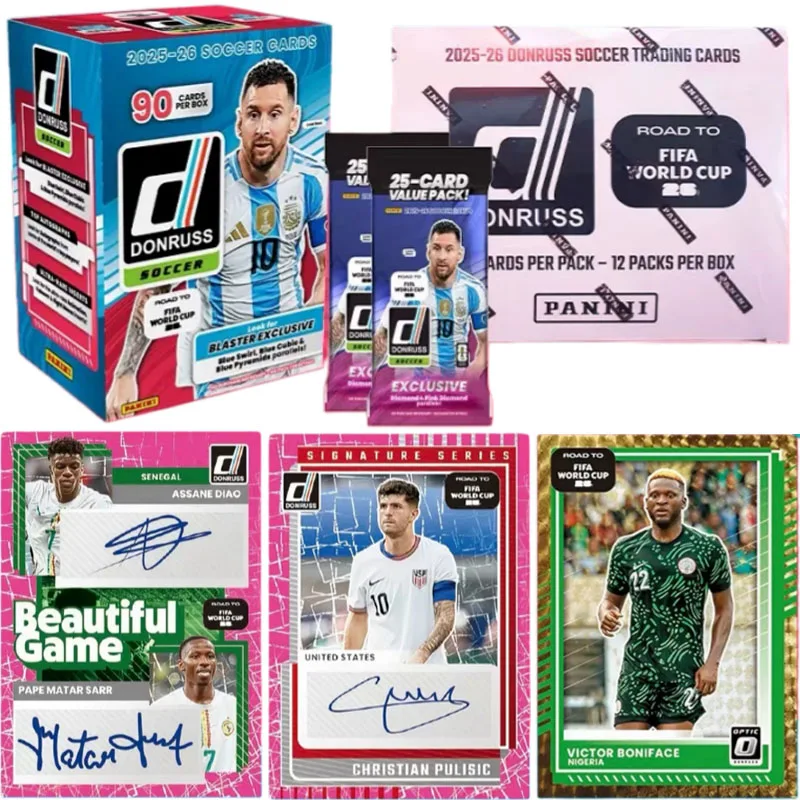 2025-26 Panini FIFA World Cup Football Trading Card Lionel Messi Lamine Yamal Kylian Mbappé  Character Collection Cards Toy Gift
