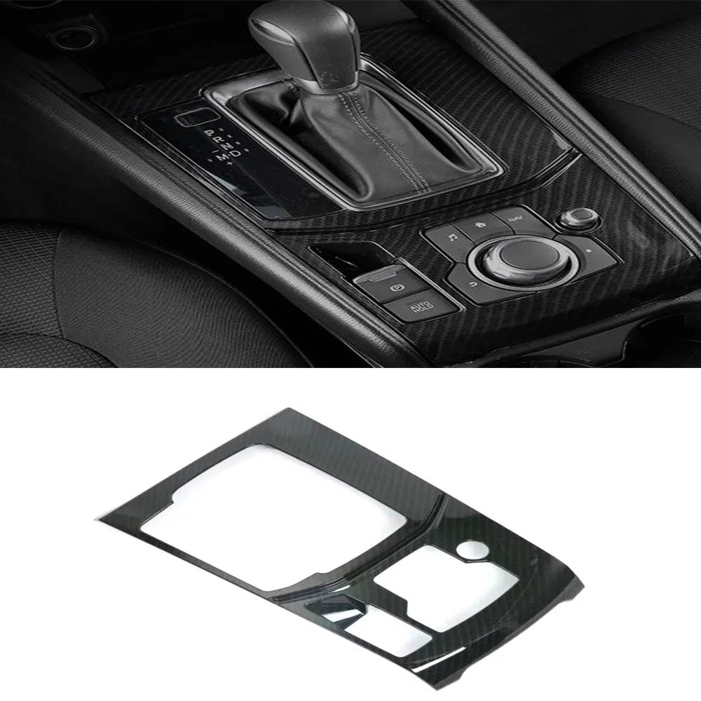 For Mazda CX-5 CX5 2017-2021 Interior Accessories Carbon Fiber Gear Shift Panel Cover Air AC Outlet Window Switch Lift Trim