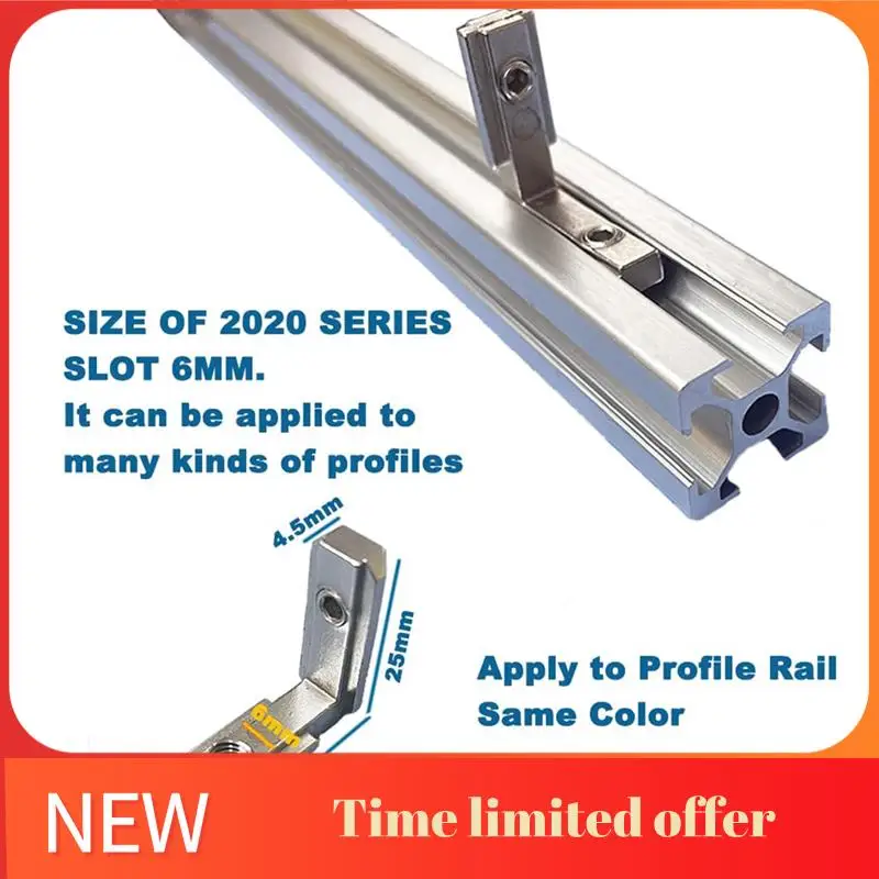 

ABRN-24 шт. L-образный внутренний угловой соединительный кронштейн серии 2020 с винтами