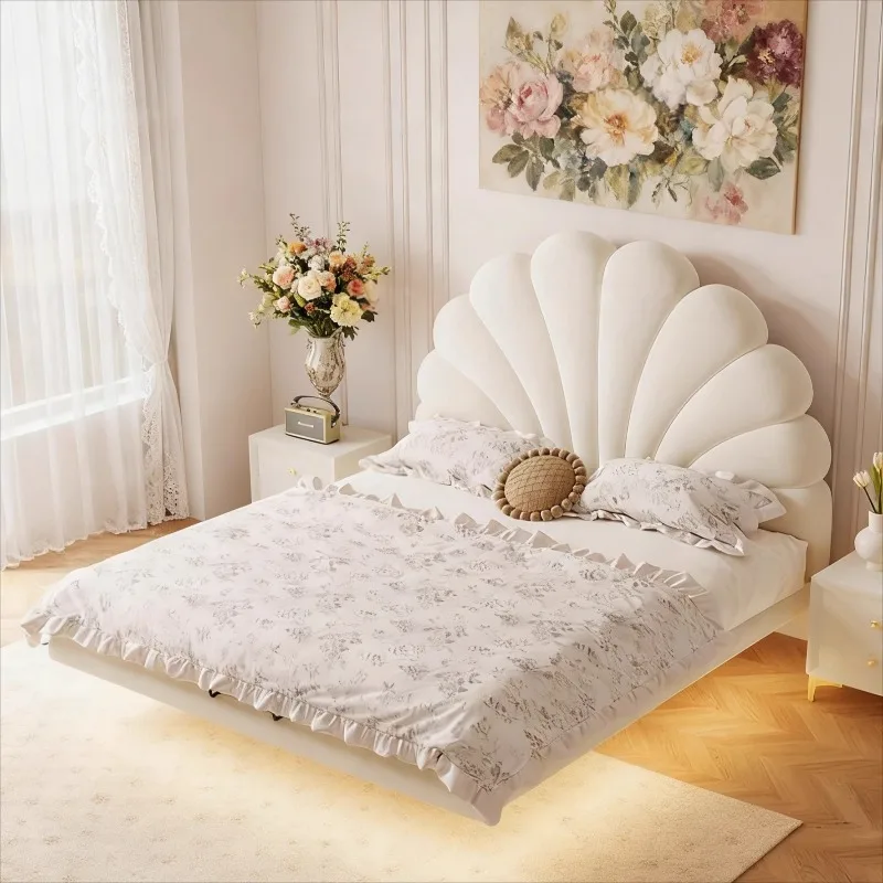 

Normal Nordic Kids Beds Decoration Safety White Single Modern Style Children Beds Princess Girls Lit Enfant Furniture For Home