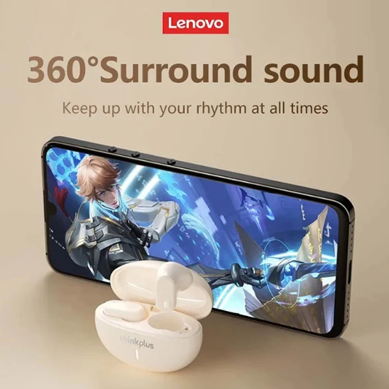 Original Lenovo LP19 Bluetooth 5.1 Earphones TWS Sports Headphones Wireless In-Ear Earbuds Dual HD Microphone Headset 2023 New