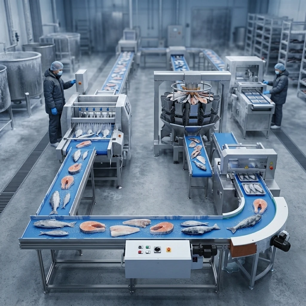 Modular Food Grade Belt Conveyor 90° Curve Turn Adjustable Height Aluminum Frame Plug & Play Drive for Production Line