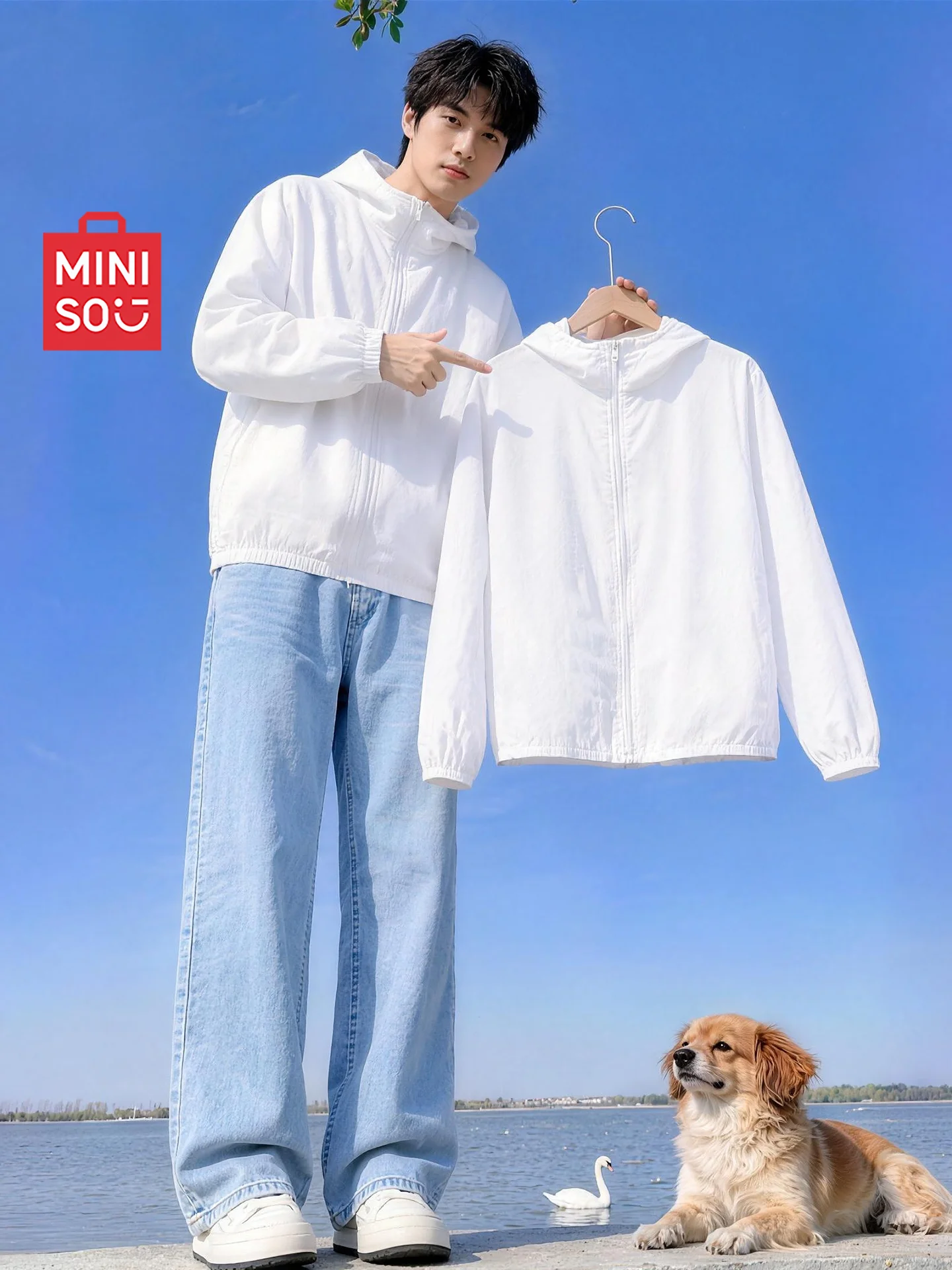 メンズ夏用軽量通気性アイスシルク日焼け止め服釣り用ジャケットupf50-uvカットゆったりフィットフード付き