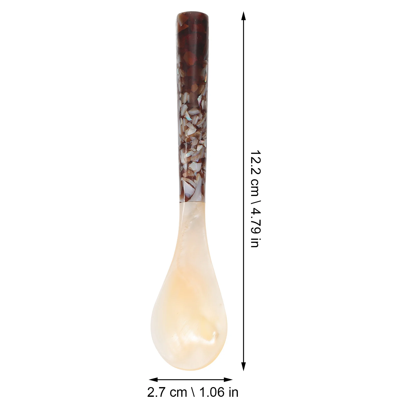 

Shell Spoon Dessert Coffee Stirring Kitchen Tools Caviar Mixing High Quality Smooth Lines Practical Long Life Durability