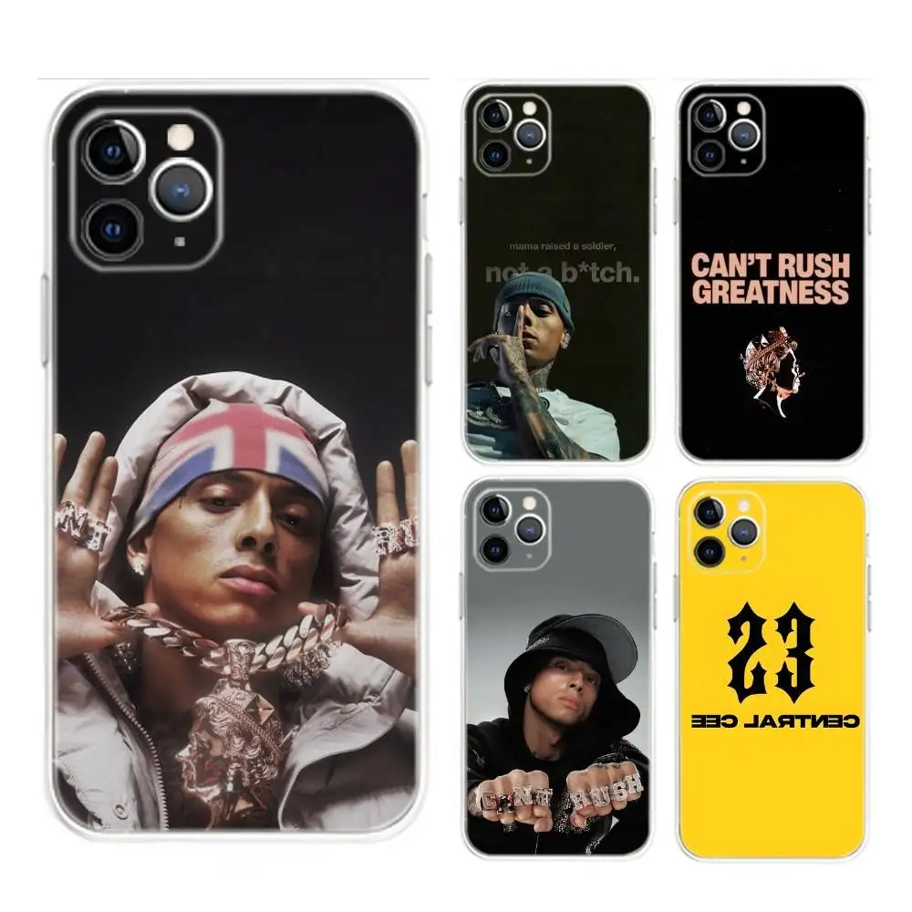 

C-Central Cee CANT RUSH PG Phone Case For iPhone 17,16,15,14,13,12,Mini,11,Pro,Max,Plus,Air,X,XR,XS,8,SE,2020, Transparent Cover