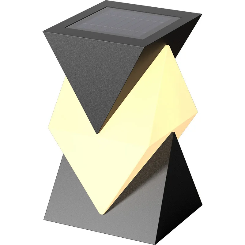 

Solar villa stigma lamp connected to electricity yard door pillar lamp