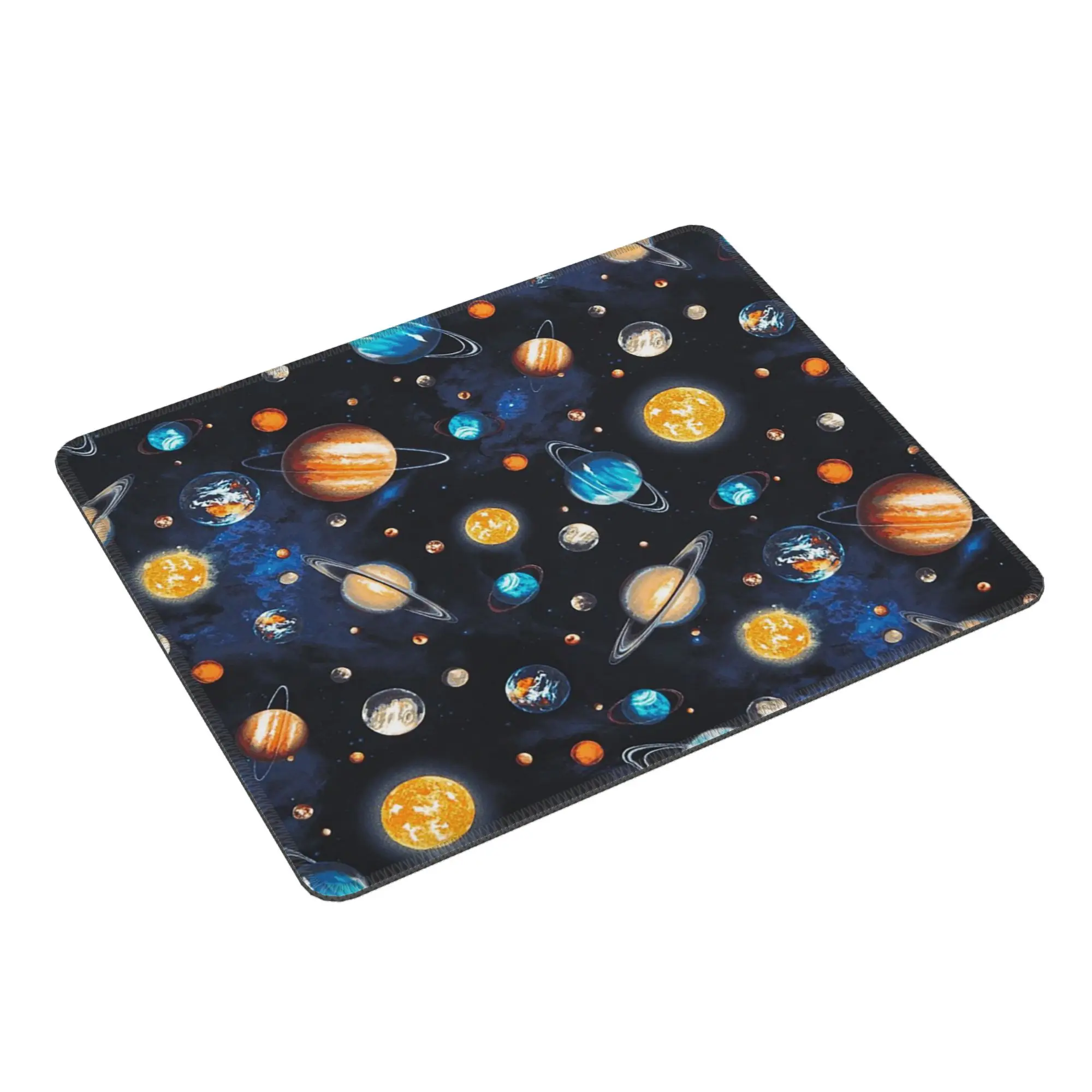 Solar System Space Planets Universe Mouse Pad Computer Keyboard Mouse Mat Gaming Laptop Desk Mat Office Accessories Table Mats