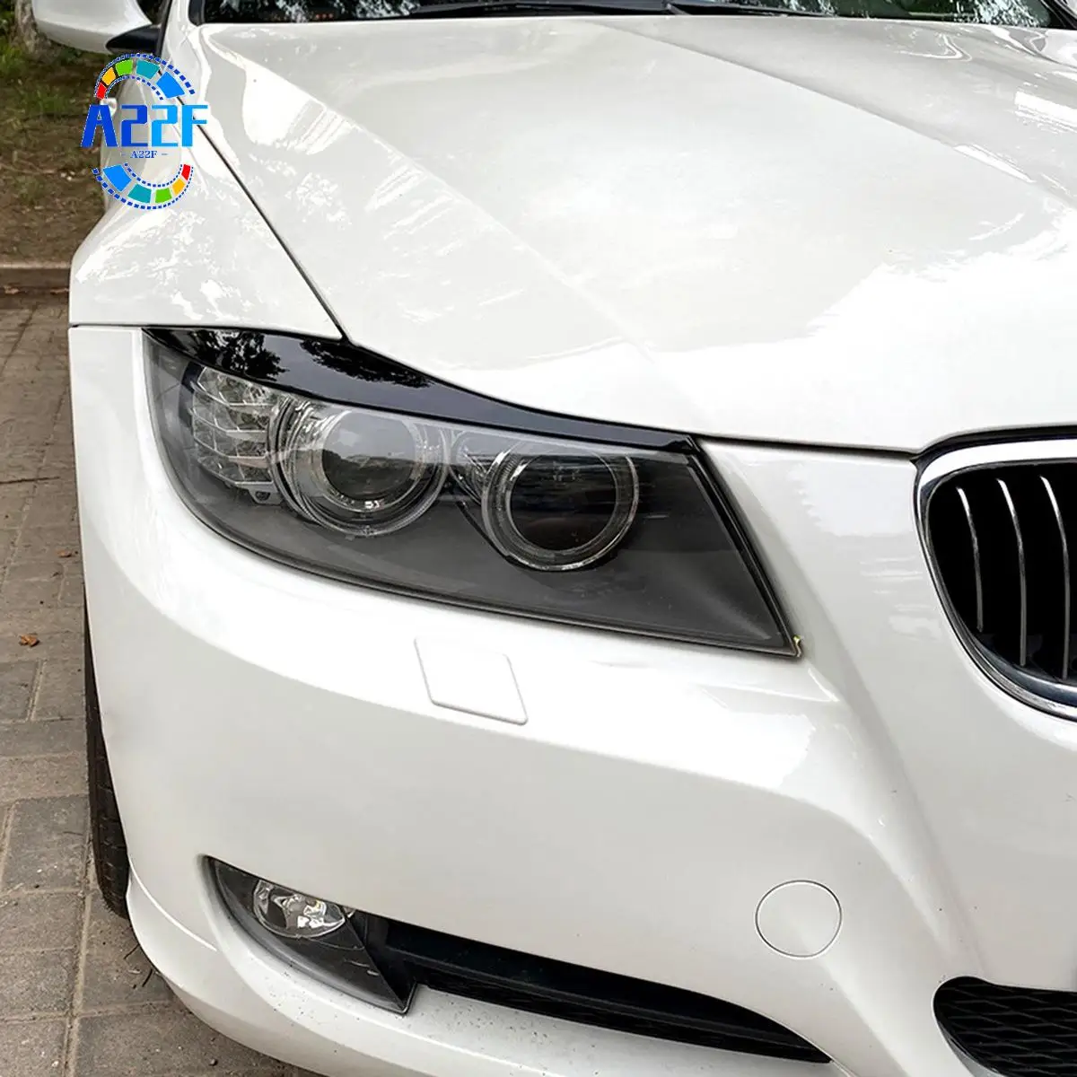 

A22F-для BMW 3-Series E90 E91 320I 330I 2005-2012 крышка передней фары декоративная полоса крышка для бровей наклейка
