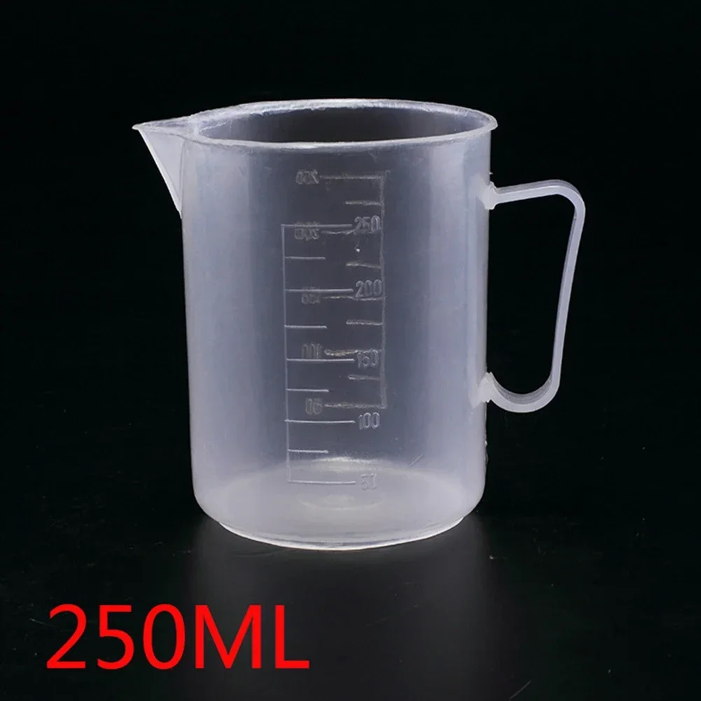 

~1pc 1Measuring 1Jug 1Plastic Beaker Transparent Graduated Liquid Measuring Cup Reusable Laboratory Kitchen Tool