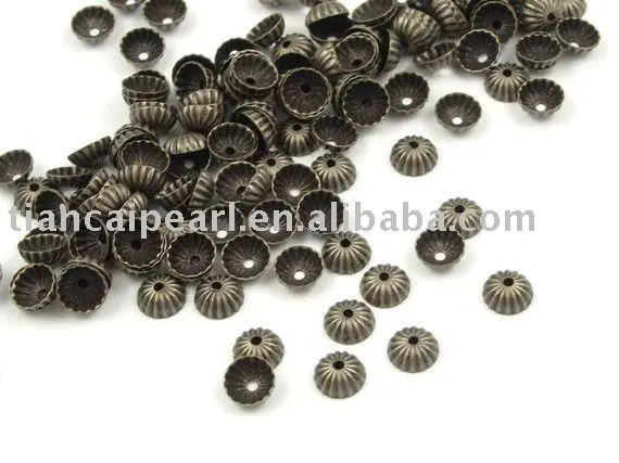 

Nickel Free,Jewelry Accessories Findings Fittings-Antique Brass Bronze 5/7mm Bead Caps 2000pcs