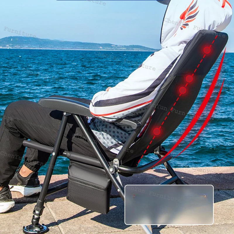 Lie Flat Comfort Fishing Chairs Fold Portable All Terrain Multifunction Fishing Chairs Nordic Banco De Pesca Entertainment