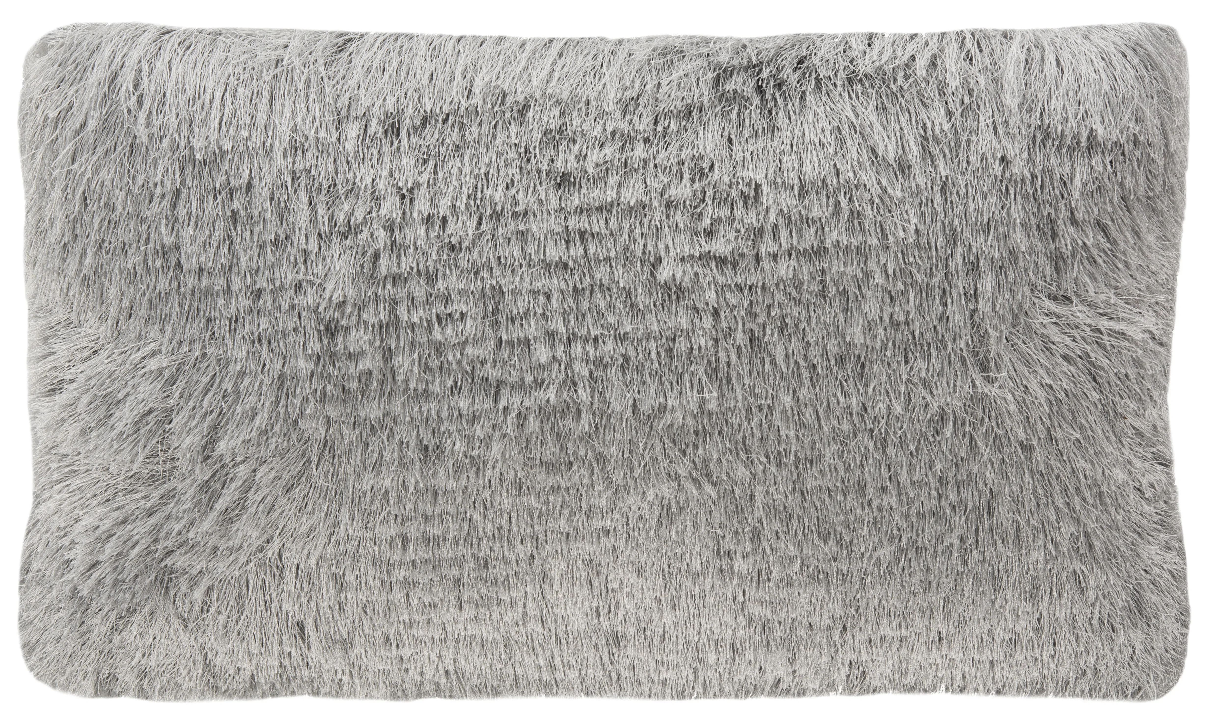

Chic shag plush fur pillow with solid color and soft texture for cozy decor