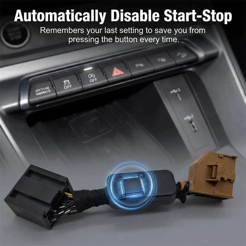 For Audi A3/S3 8V 2013 2014-2020 Car Auto Start Stop Eliminator Automatic Engine Start Stop Memory Saver Plug and Play Module
