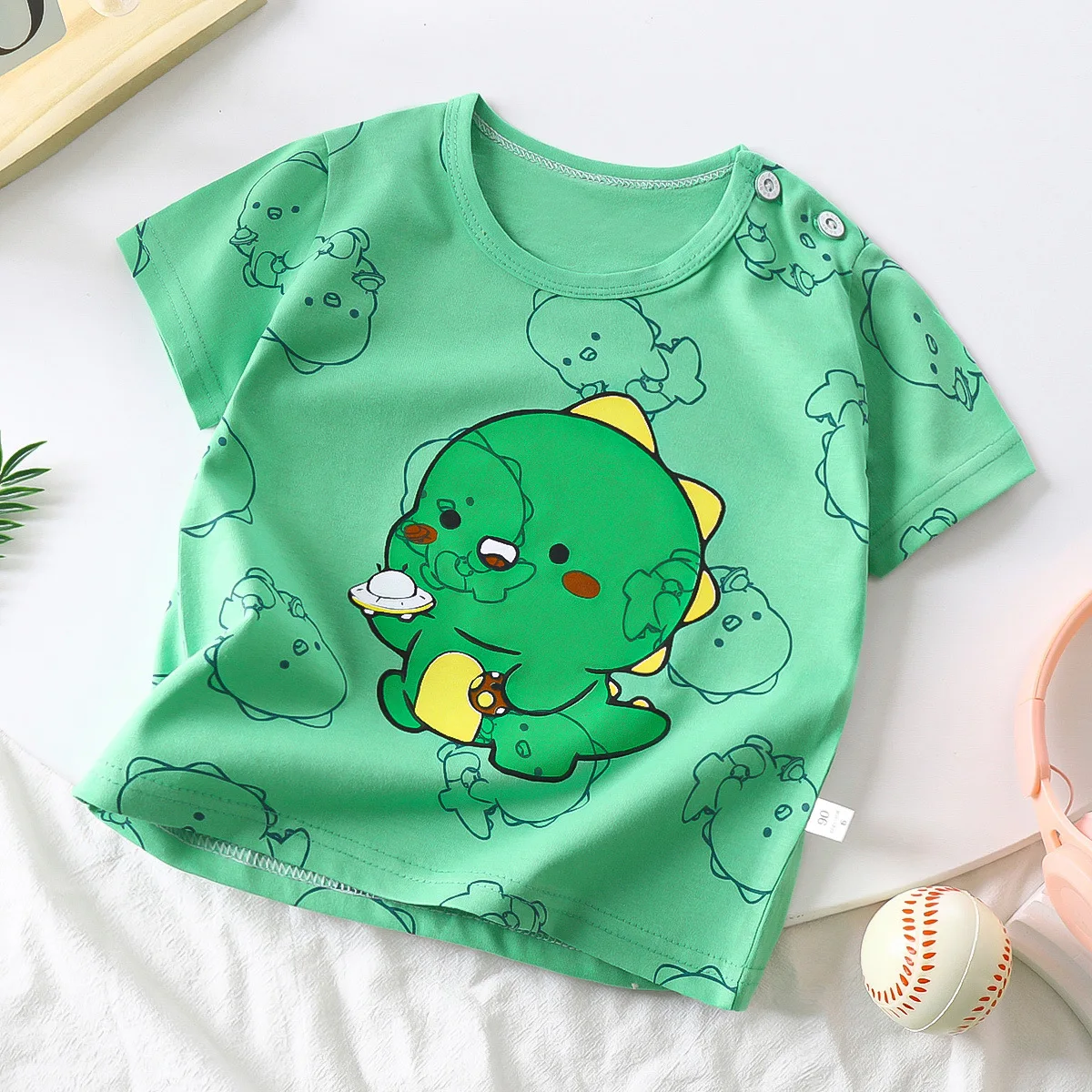 Roupas infantis camiseta crianças roupas meninos meninas verão dos desenhos animados topos de manga curta roupas de algodão respirável roupas de bebê