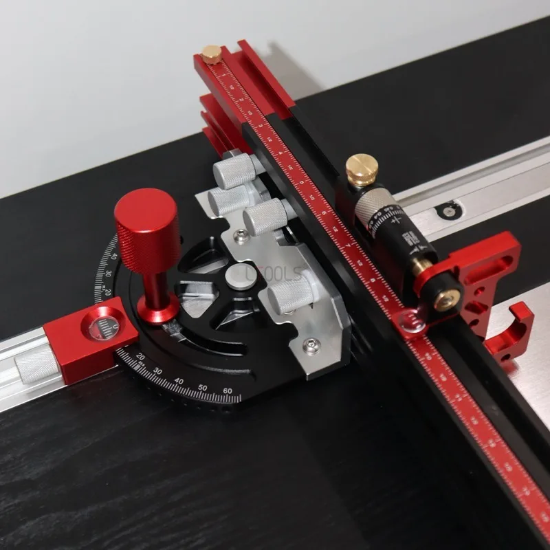 

Adjustable Angle Table Saw Extendable Fence Carving Machine Push Ruler Slide Groove Woodworking Edge Trimming DIY Hand Tools