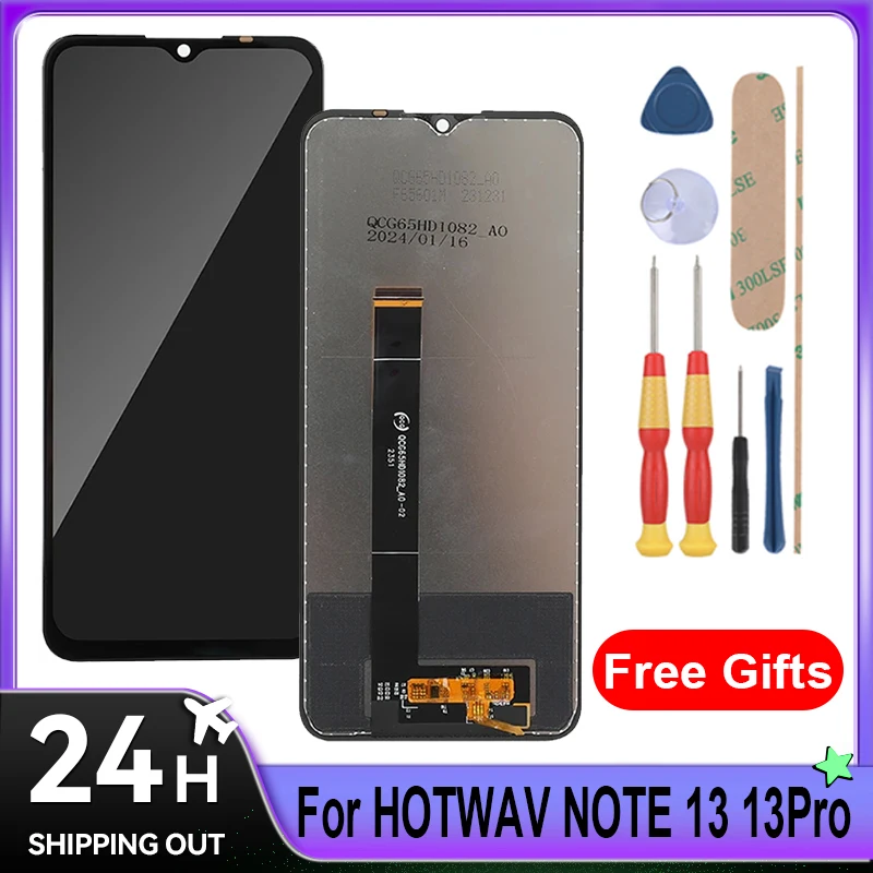 For HOTWAV Note 13/Note 13 Pro/Note 15/Note 15 Pro/Note 12/LCD+Touch Screen With Frame + Tools