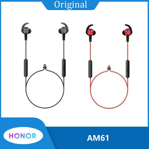 Original Honor XSport AM61 auricular Bluetooth conexión inalámbrica con micrófono estilo intrauditivo, carga fácil auriculares, alta calidad