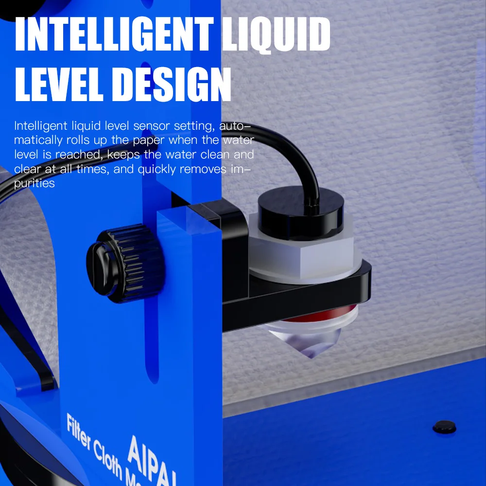 AIPAI FIO F10 Smart Filter Rollensystem WIFI Automatische Filtermaschine mit Bildschirmsteuerung für Meerwasseraquarien – Detail 3