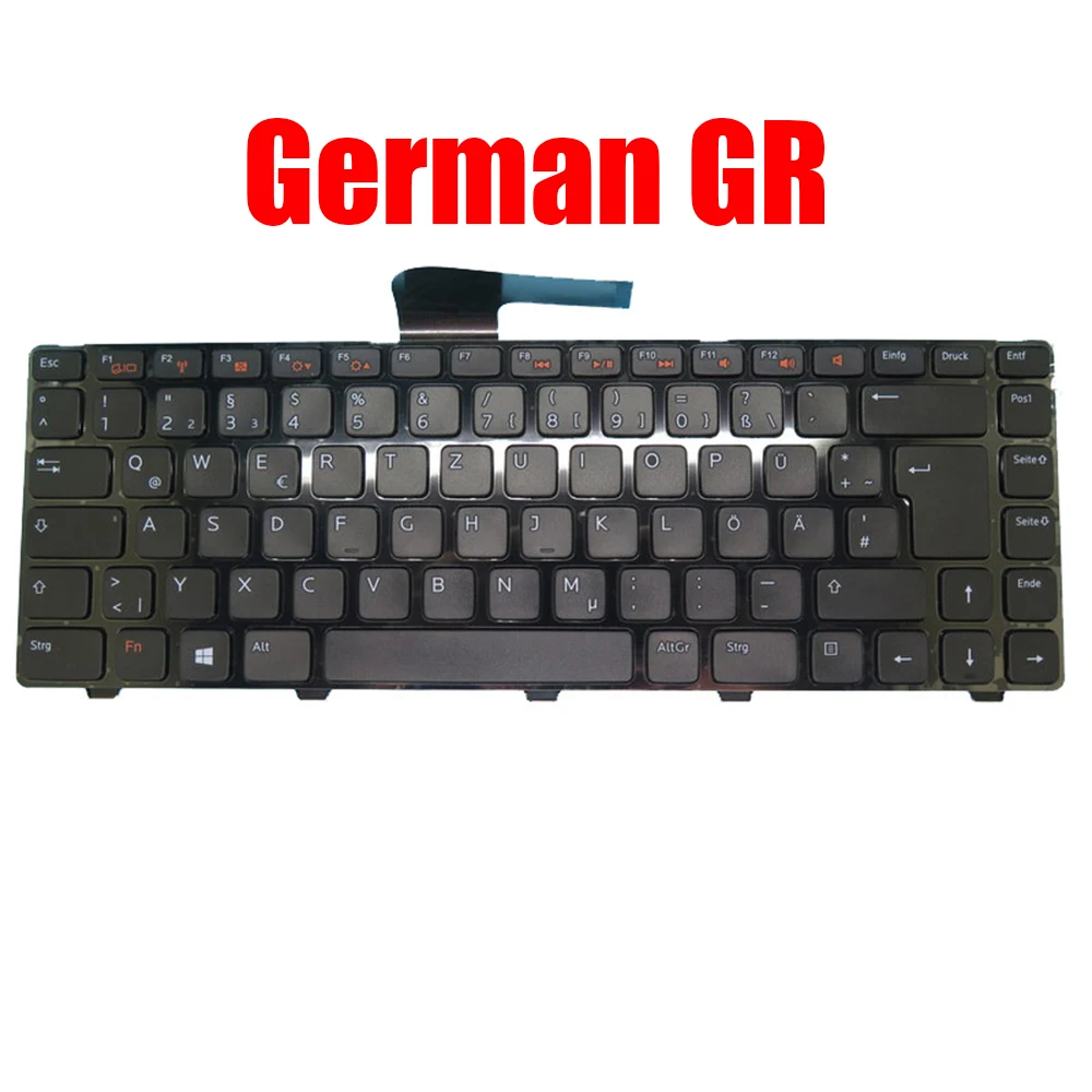 GR NE KR NL Laptop Keyboard For DELL For Inspiron N4120 M4040 N4050 14R 5420 N4110 7420 14Z N411Z N5040 Netherlands Korea