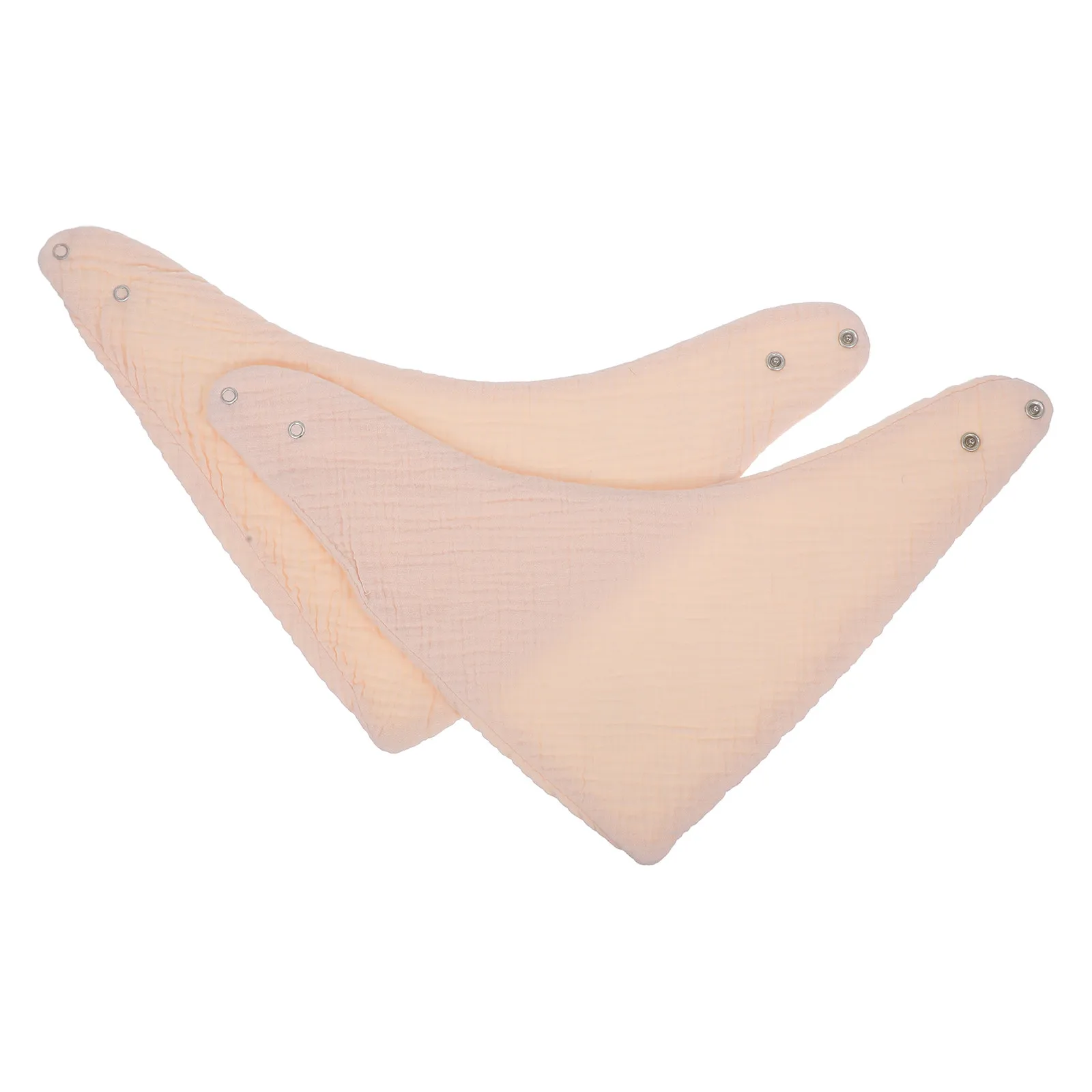 

2 шт. толстых хлопковых треугольных слюнявчиков-бандан для новорожденных, мягкие дышащие нагрудники для кормления младенцев и малышей