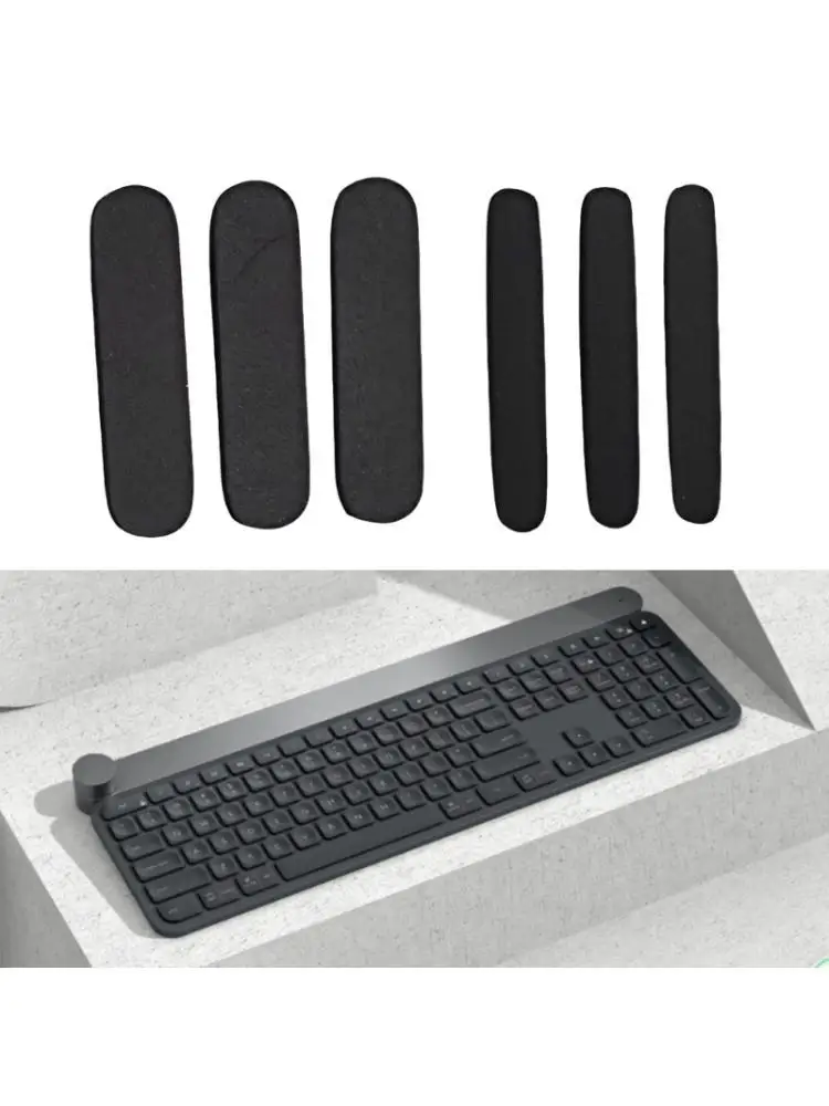 R53C 6Pcs Anti Vibration Keyboard Feet Pad Silicone Material Secure Grips for CRAFT KEYS Keyboard Smooth Typing
