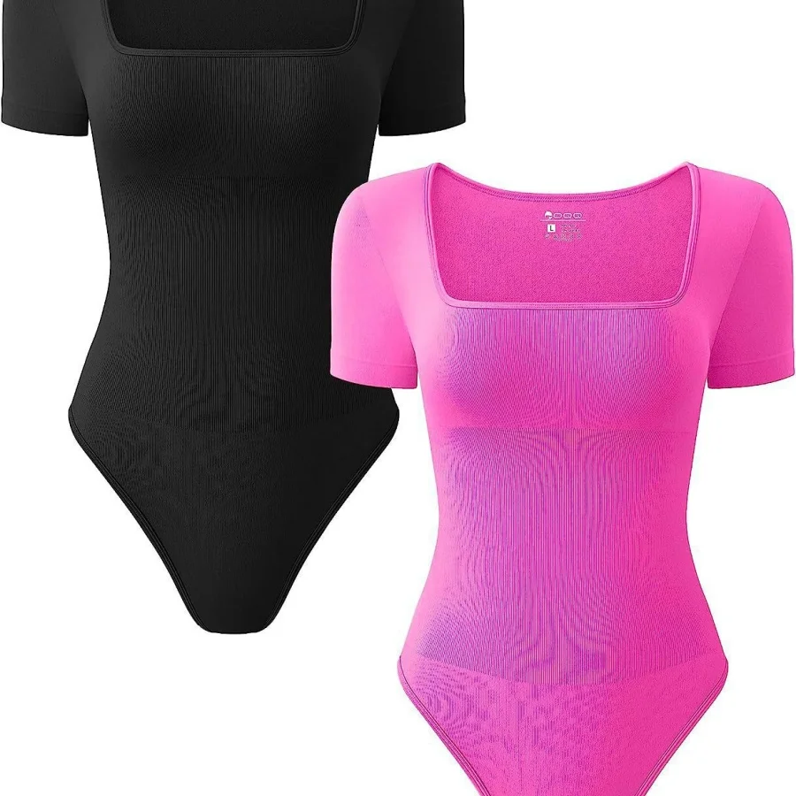 Damen Ärmelloser Yoga-Bodysuit Quadratischer Ausschnitt Sommer Einteiliger Badeanzug Sexy Dessous Sport Fitness Damen Rompers Bodysuits – Detail 16